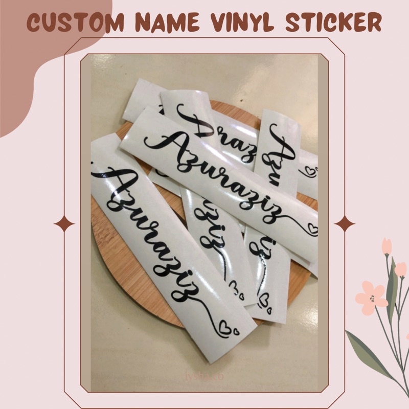 STICKER NAME / THERMOS / KERETA / TUPPERWARE | Shopee Malaysia