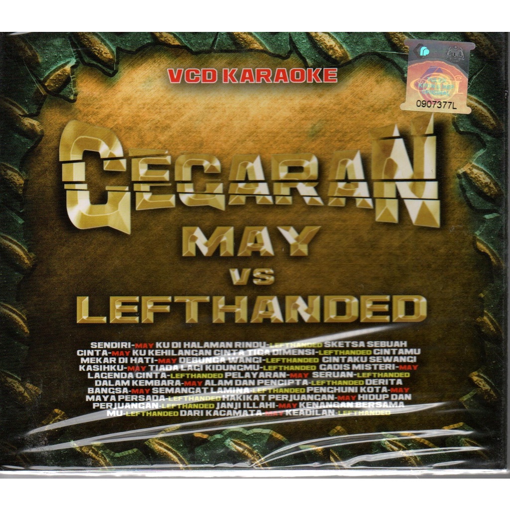 Karaoke VCD Gegaran May VS Lefthanded (2VCD / 24 Lagu-Lagu) | Shopee ...
