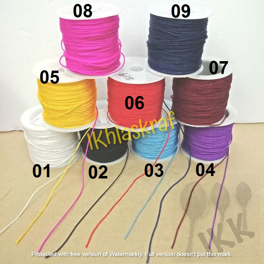 ( EX 2158M) Tali China / China yarn tali 1mm kraftangan kira meter ...