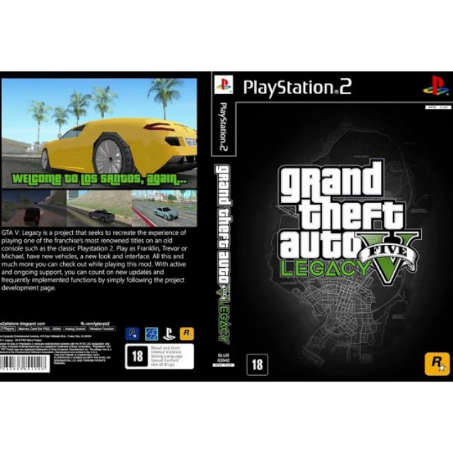 PS2 GAMES COLLECTION GTA V Legacy Shopee Malaysia