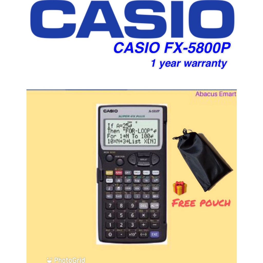 Casio FX-5800P Scientific Programmable Calculator