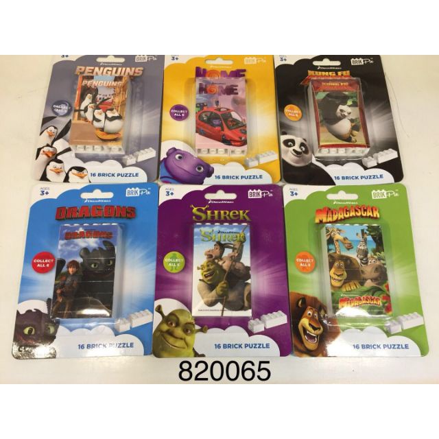 DREAMWORKS BRIKPIX PUZZLE BLOCK SET OF 6 IN 1 | Shopee Malaysia
