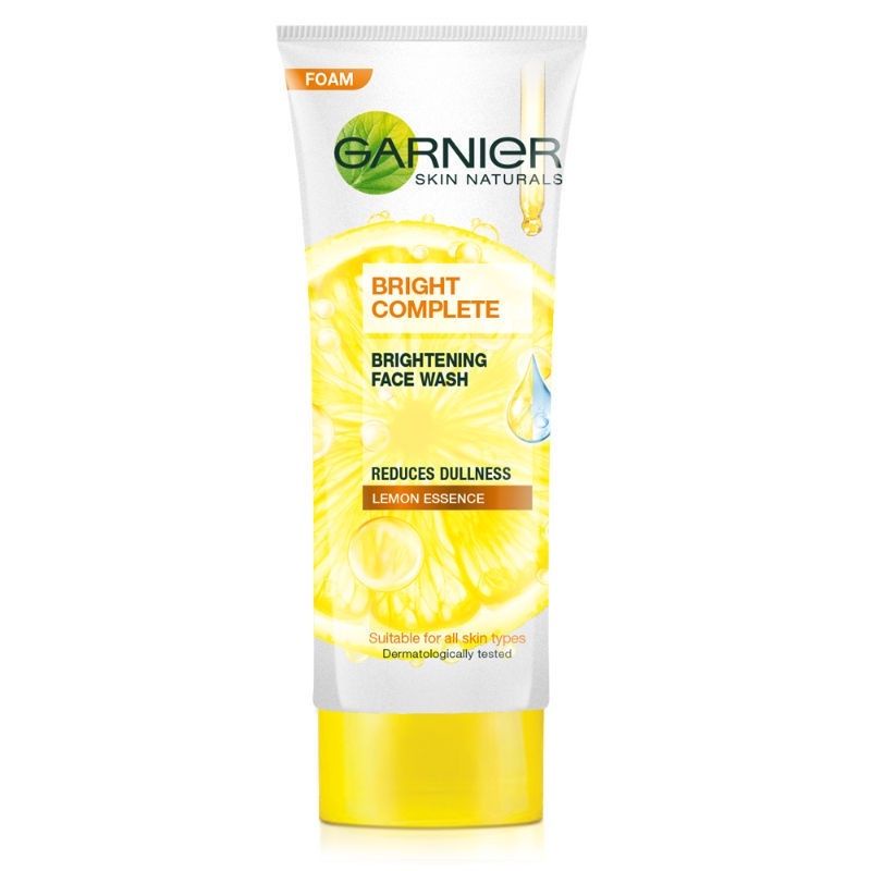Garnier Bright Complete Face Wash Pure Lemon Essense 100ml Shopee