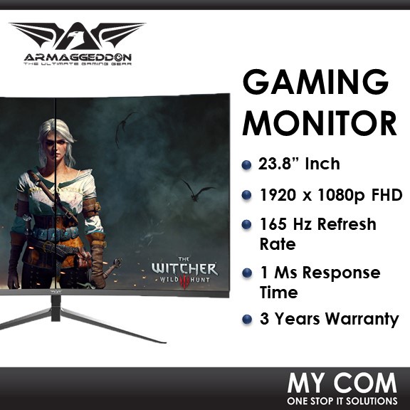 Armaggeddon Pixxel+ Xtreme XSC24HD 23.8" FHD 165Hz 1Ms Super Curve