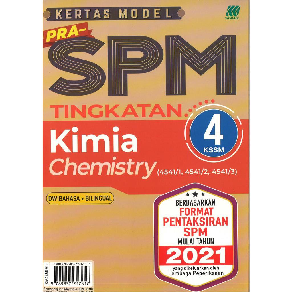 Sasbadi Kertas Model Pra Spm Kimia Tingkatan Shopee Malaysia