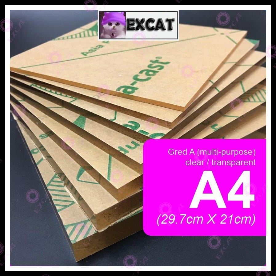 🔥Paling Murah/Cheapest🔥 A4 size Clear / Transparent Acrylic Sheet / Plastic / Perspex Shopee