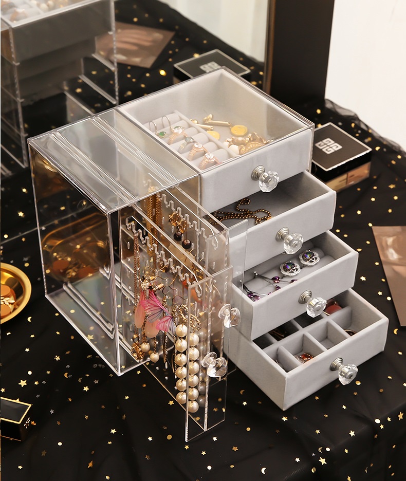 Earring Storage Box Organizer Jewellery Display Holder Jewlery Bekas ...