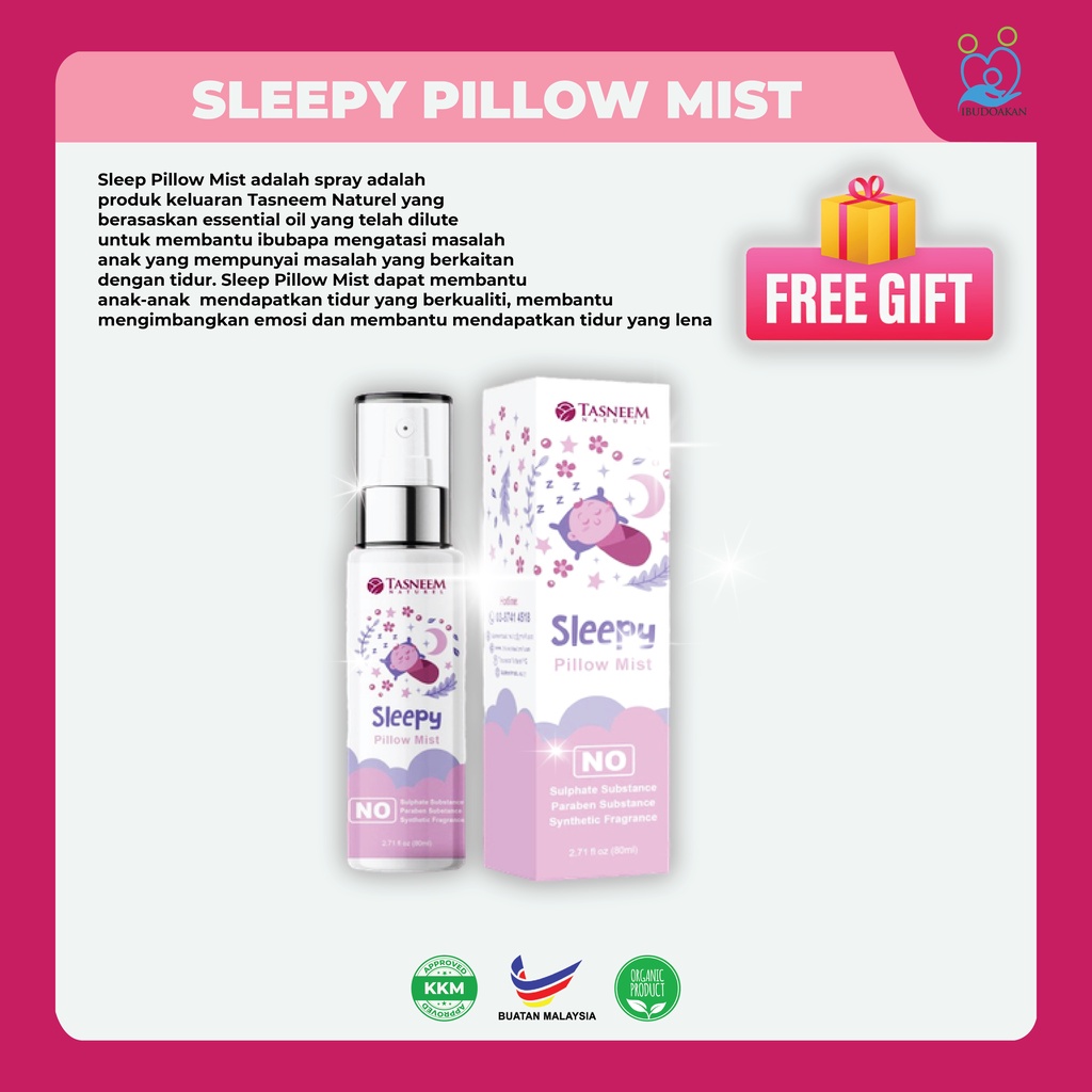Tasneem Sleepy Pillow Mist Untuk Tidur Lena (80ml) Shopee Malaysia