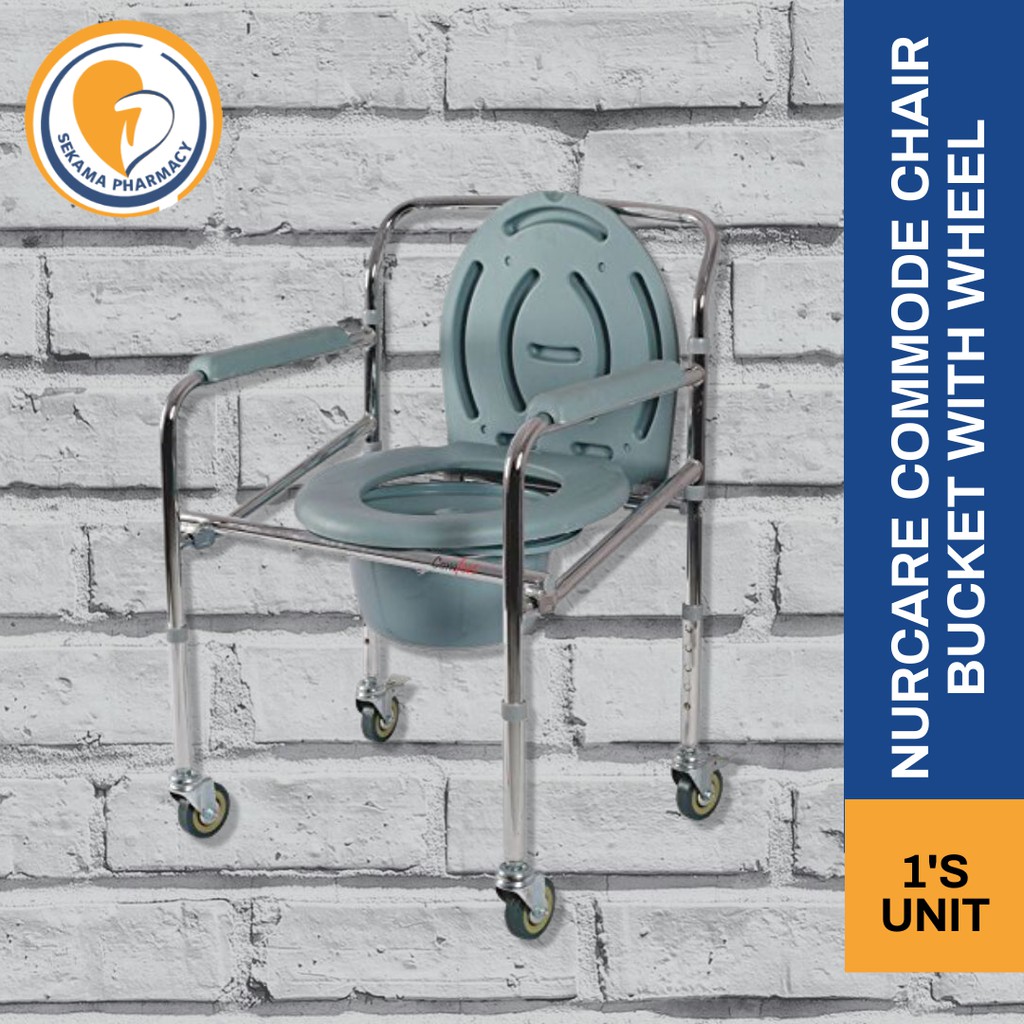 NUR CARE COMMODE CHAIR BUCKET WITH WHEEL Shopee Malaysia