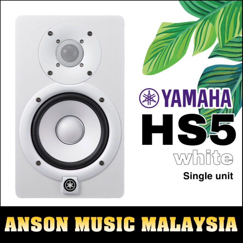 Yamaha HS5 Powered Studio Monitor, White, Each (HS5W) | Shopee