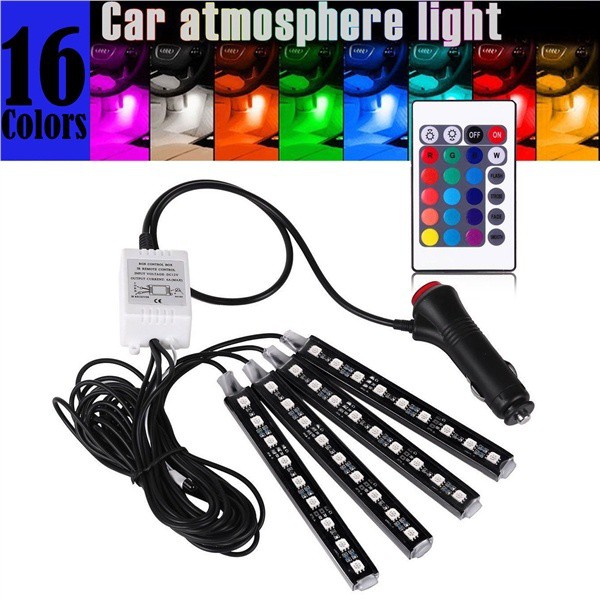 car Ambient Light Inside the car Foot LED lights Colorful Interior RGB