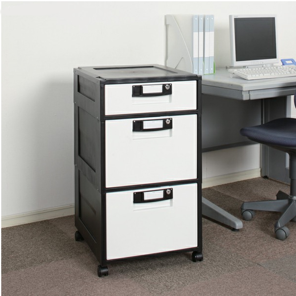 IRIS Ohyama 3T Large Heavy Duty Storage Drawer with Wheels & Lock Metal
