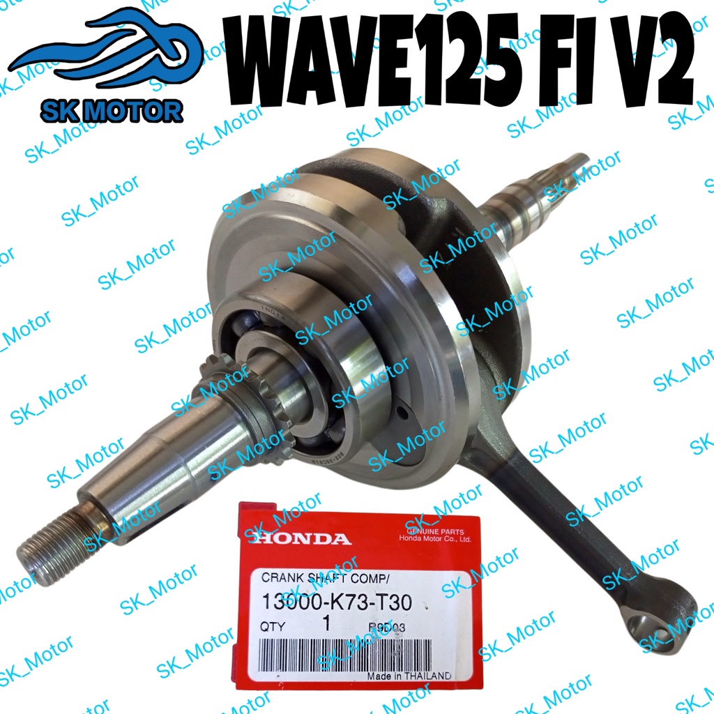 Honda WAVE 125 FI V1 V2 / WAVE125 FI V1 V2 Original Crankshaft Crank ...