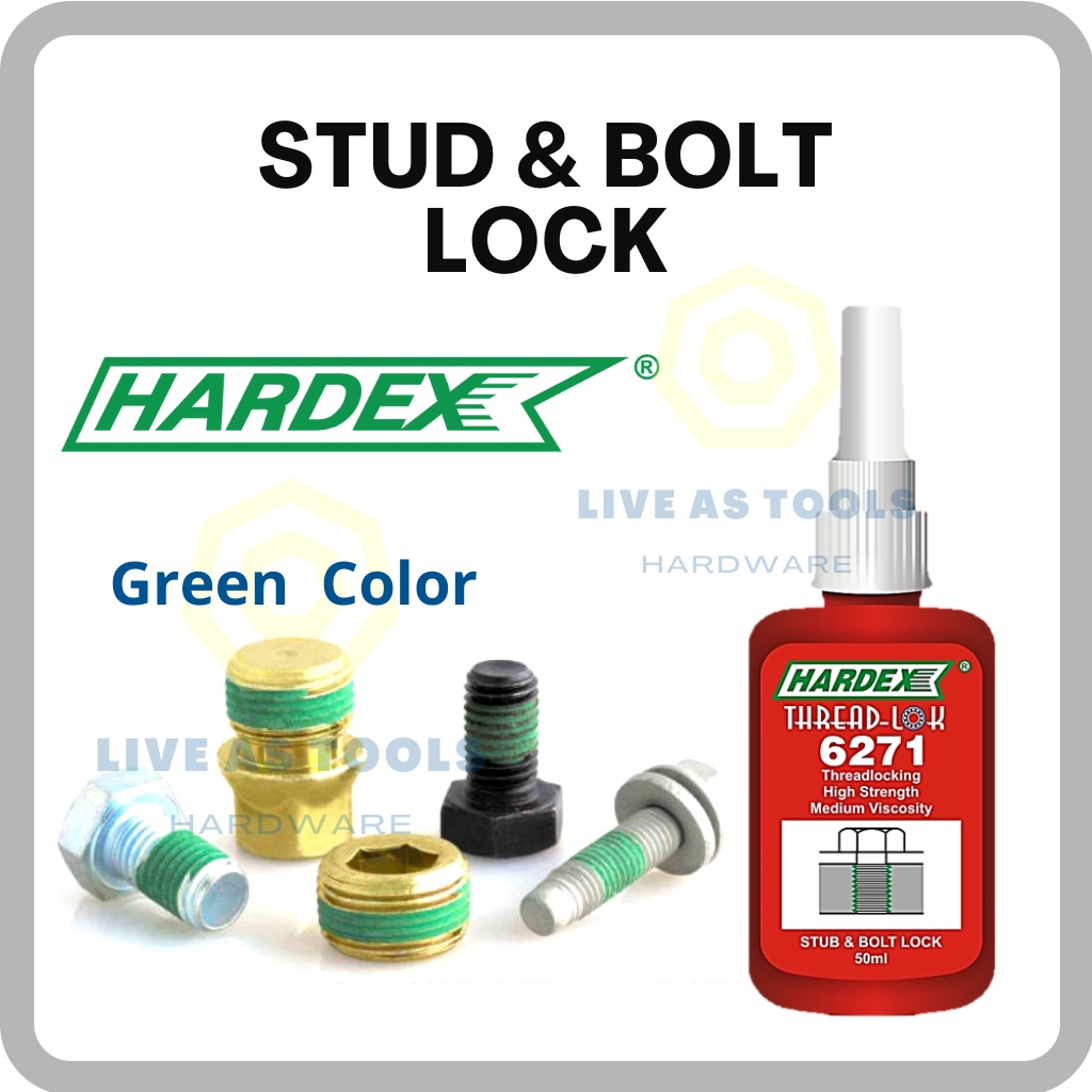 [Hardex] Stud & Bolt Lock T-6271 (10ml)/ Threaded Fastener Glue ...