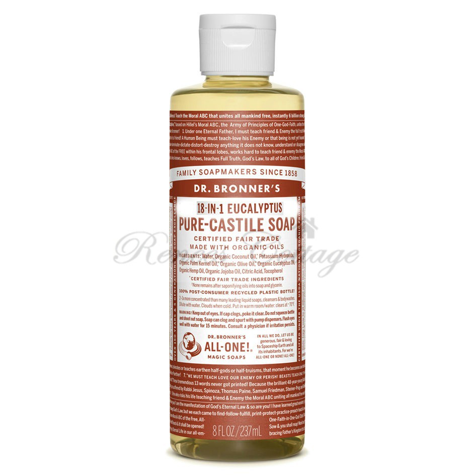 Dr.Bronner's Magic Soaps, Eucalyptus Castile Liquid Soap (237ml/8oz) Shopee Malaysia