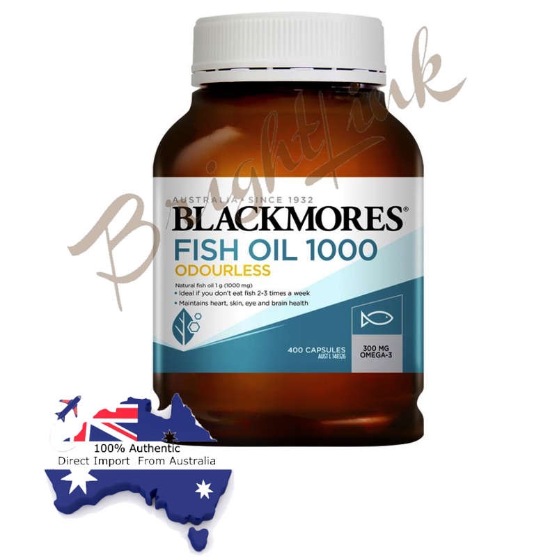 Blackmores Odourless Fish Oil 1000mg 400 Capsules ( Expiry Date 02/