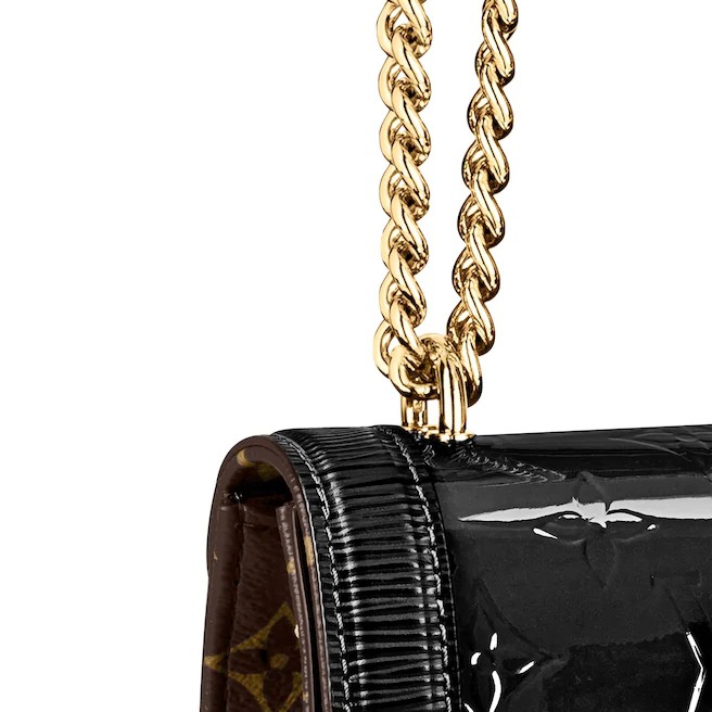 Lv wynwood patent leather crossbody bag Louis Vuitton Black in Patent  leather - 23664839