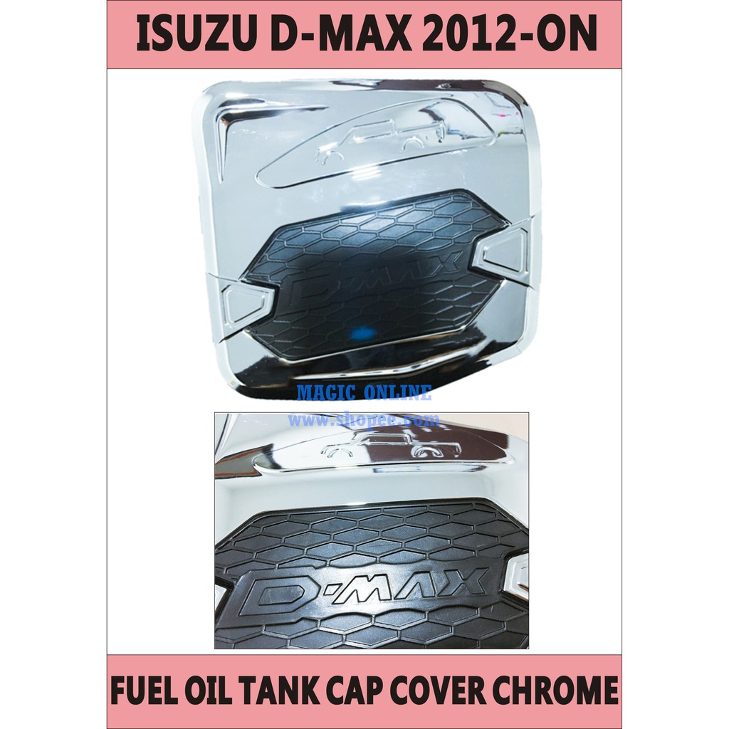 ISUZU DMAX FUEL OIL TANK CAP COVER CHROME & BLACK Shopee Malaysia