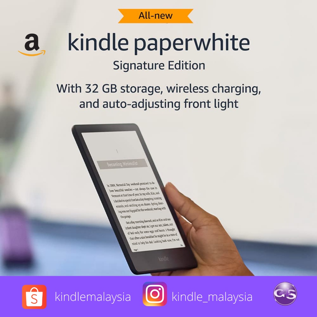 Kindle Paperwhite Signature Essentials Bundle con Kindle