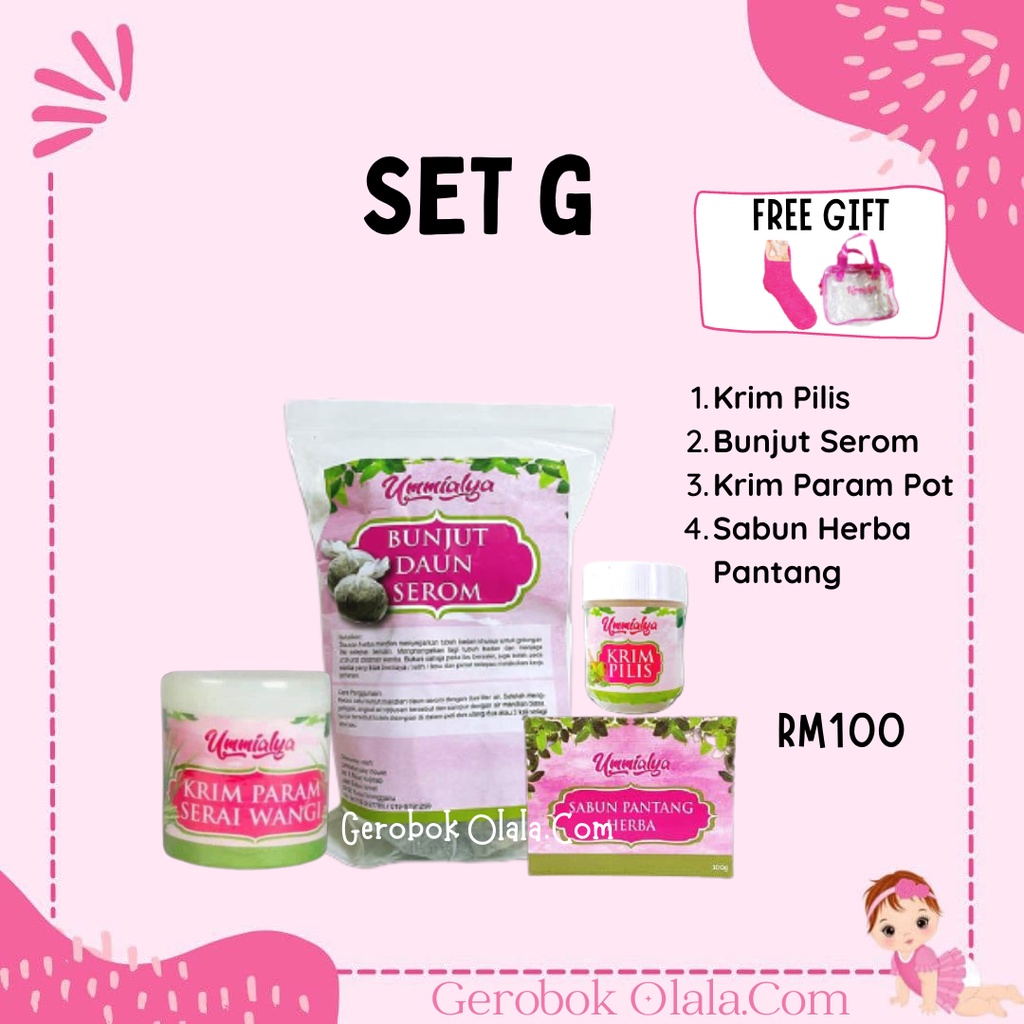 Set Pantang Ummialya Krim Pilis Krim Param Sabun Pantang Ummialya