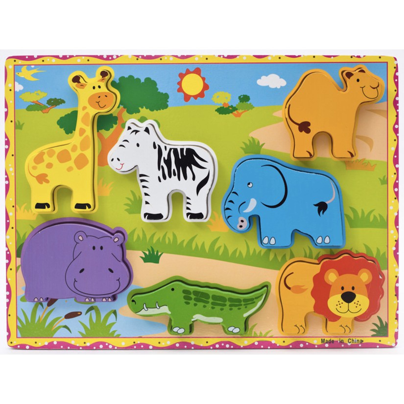 3D Wooden Animal Shape Puzzle For Kids Boy Girl | Montessori Early ...