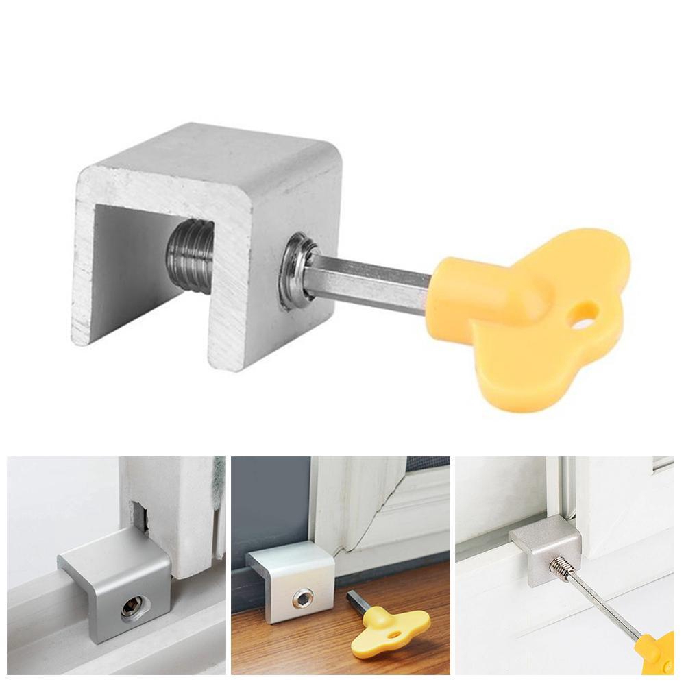 Sliding Door/Window Safety Lock Security Slide Stopper For Kids ...