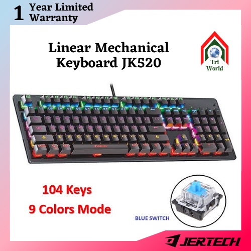 EASYPOS Jertech RGB Mechanical Keyboard 104 Buttons Gaming Keyboard FOC ...