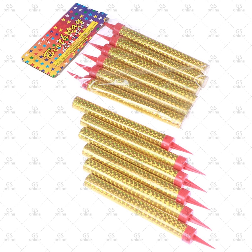 🔥Ready Stock🔥Birthday Candle Firework Fire Candle 6PCS/Set Cake Topper