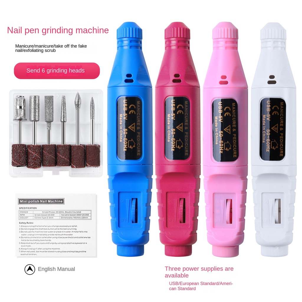 USB Upgraded Version Mini Polish Nail Machine Nail File Gel Remover