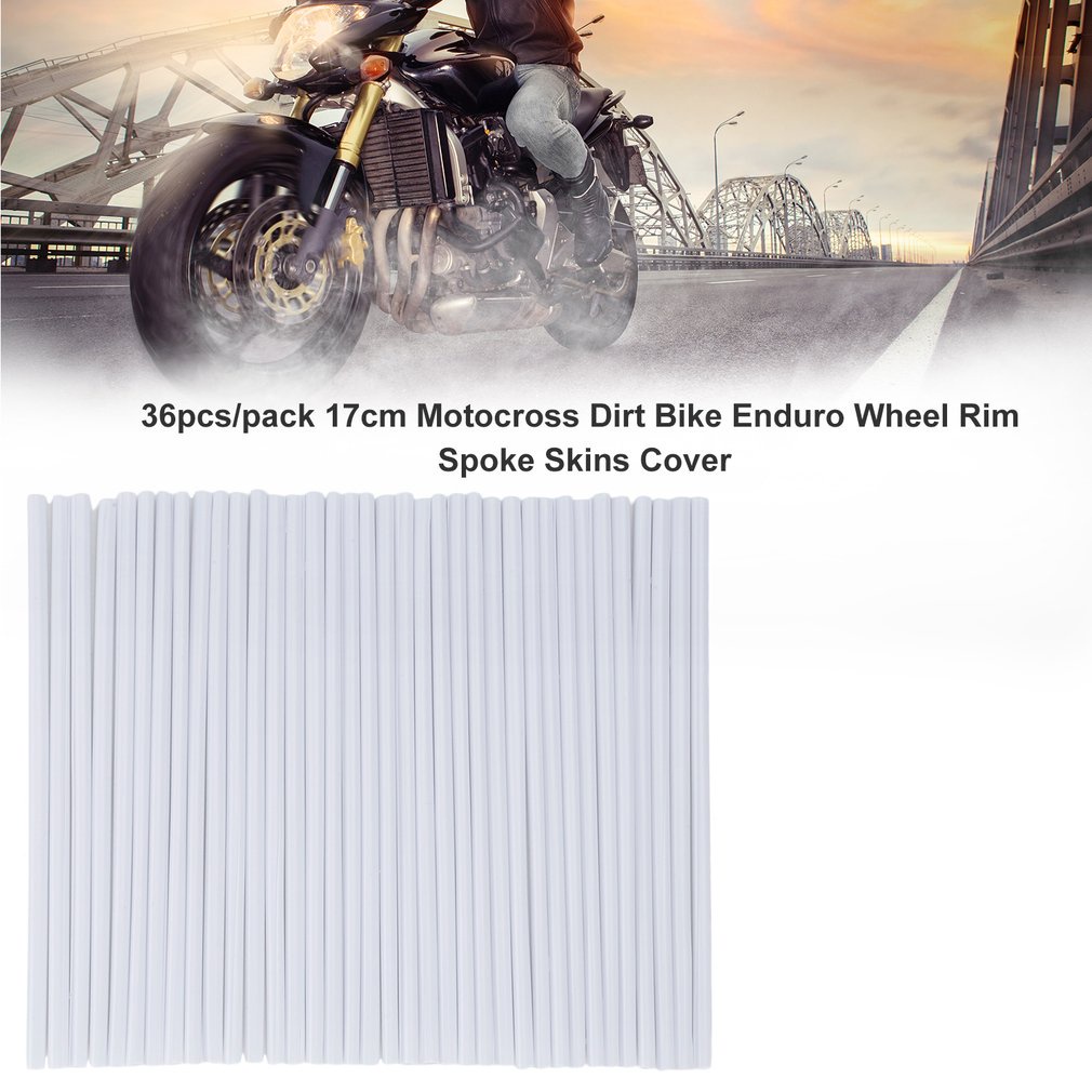 Universal Motorcycle Dirt Bike Enduro Wheel Rim Spoke Wraps Skins ...