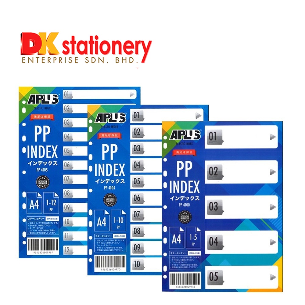 PVC Index Divider Number Tab I 5, 10, 12, 20, 31 | Shopee Malaysia