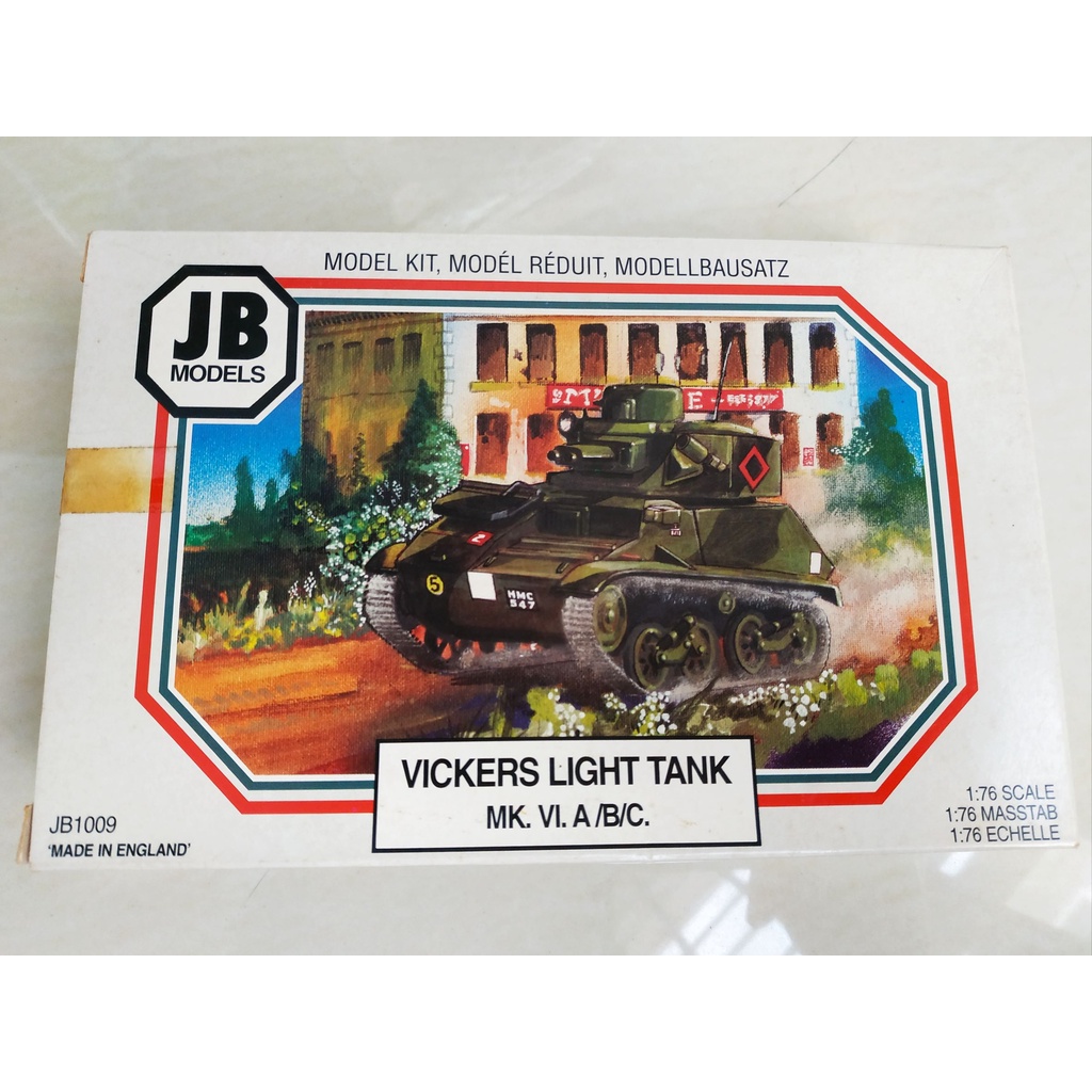 JB Models 1/76 Vickers Light Tank MK VI A/B/C plastic model kit ...