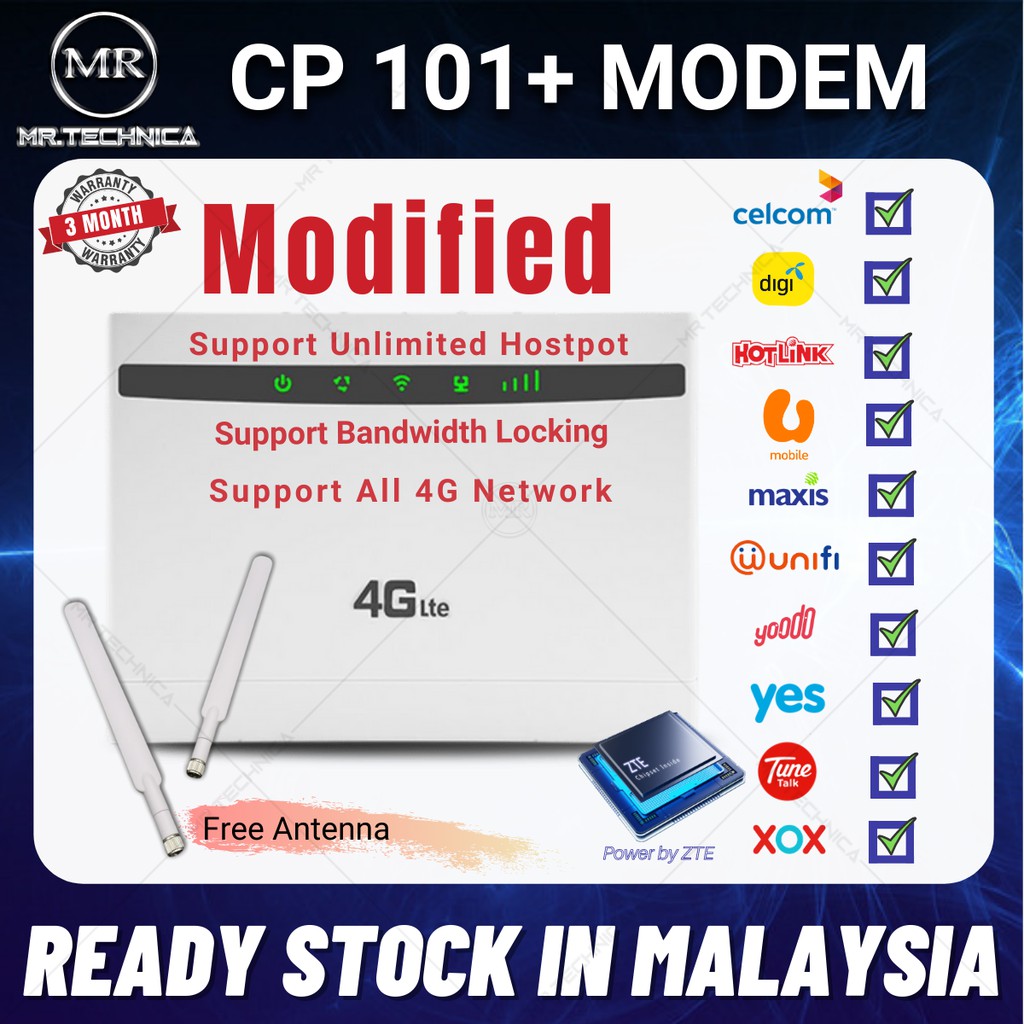 MODIFIED 4G LTE OEM 100% NEW CP101+ ROUTER MODEM UNLOCKED UNLIMITED ...