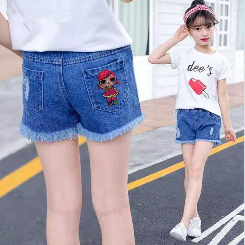 Kids ripped jean on sale shorts