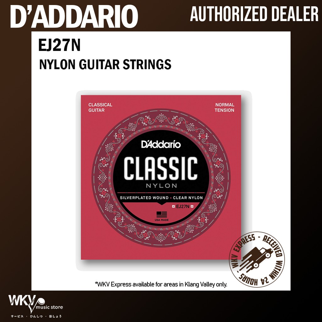 D addario EJ27N Student Nylon Classical Guitar String Normal