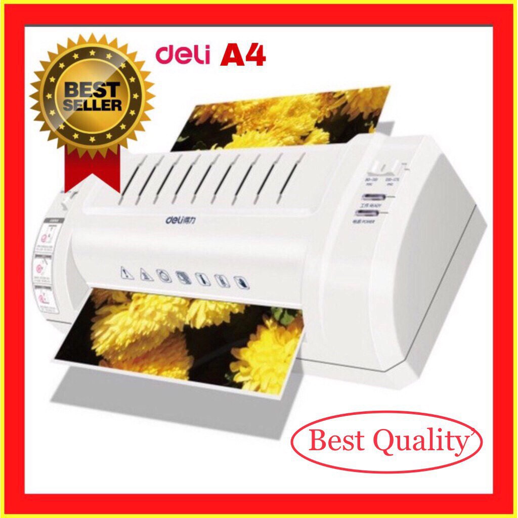 Deli A4 Laminator No 3893 Laminating Film Mesin Laminate Deli