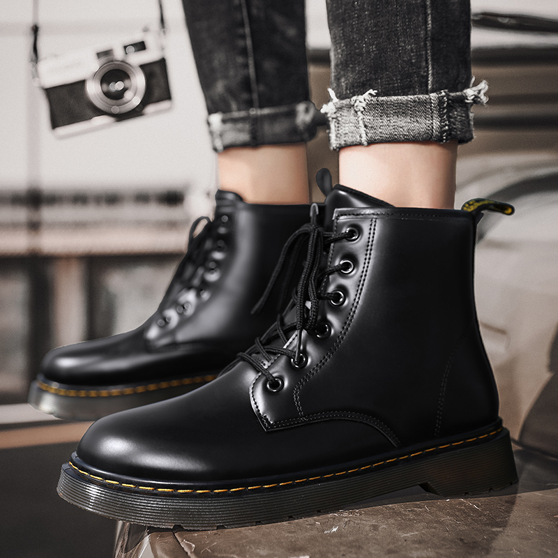 READY STOCK DR.MARTENS Men s Fashion Retro Martin Boots High Top Outdoor high top tooling shoes leather shoes 6 holes New classic Shopee Malaysia
