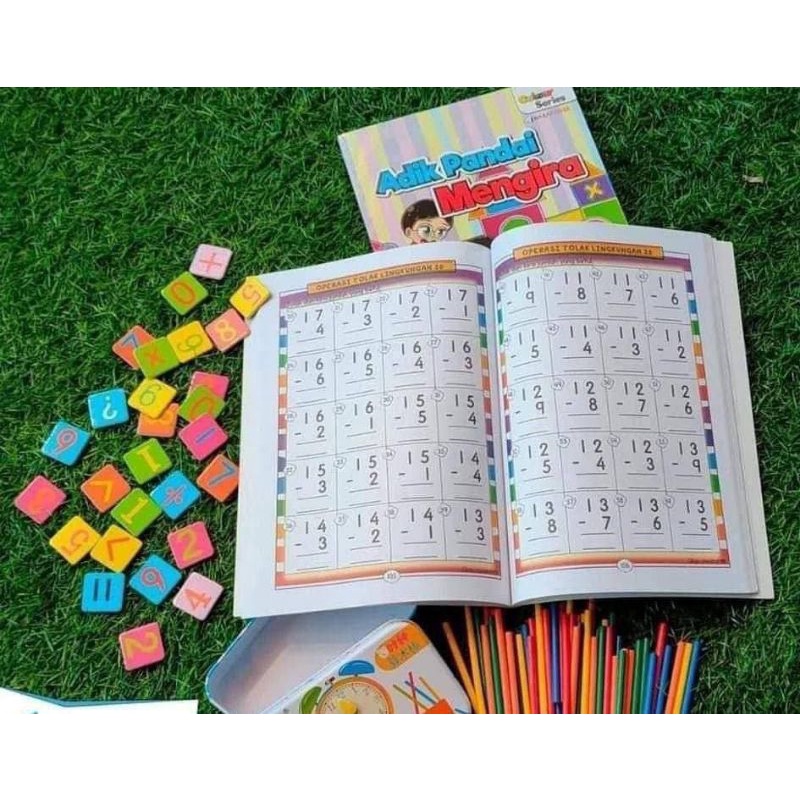 BUKU LATIHAN AWAL MATEMATIK / ADIK BIJAK MENGIRA. Sesuai Untuk Anak2 ...