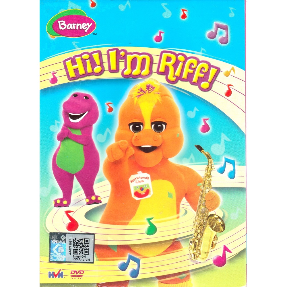 DVD Barney : Hi! I'm Riff! | Shopee Malaysia