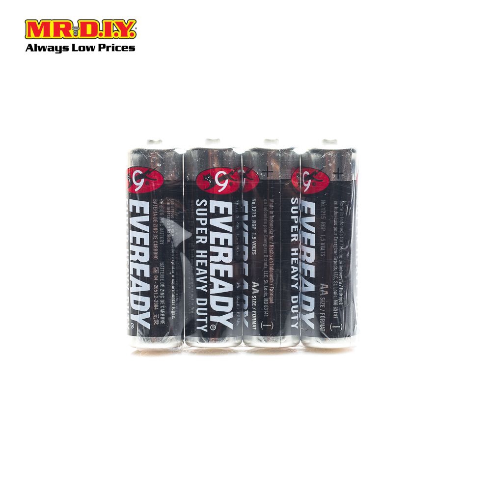 EVEREADY Super Heavy Duty Battery AA (4pcs) | Shopee Malaysia