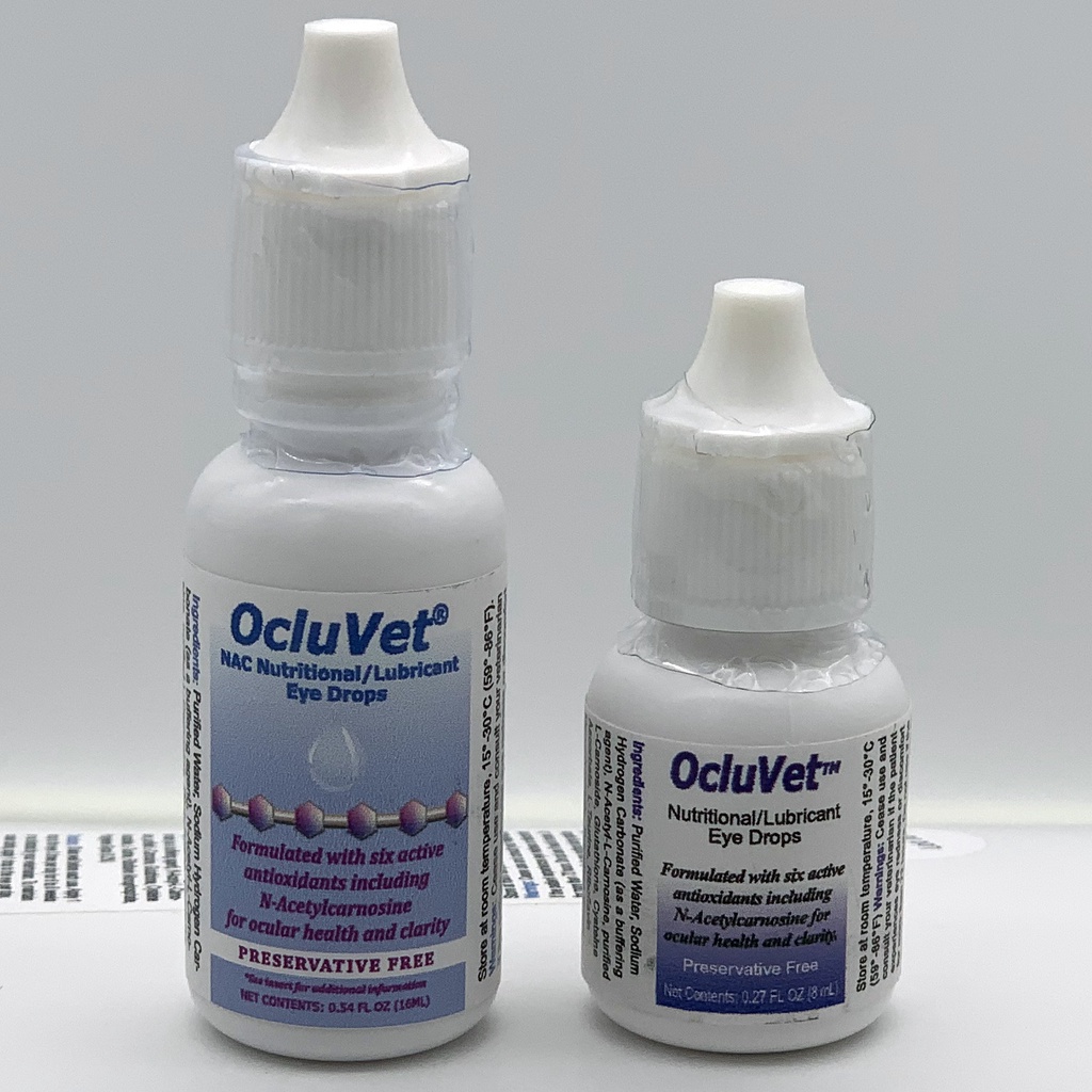 OcluVet Cataract Eye Drops for dogs and cats 16ml/8ml bottle proven to