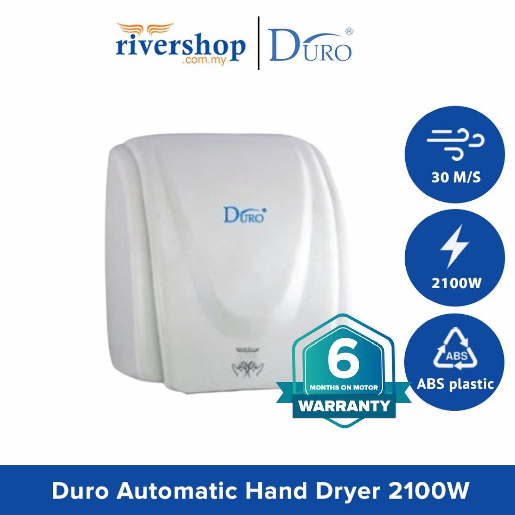DURO Automatic Hand Dryer 2100W HD237/ Household Hand Drier / Hand Dryer Bathroom Washroom