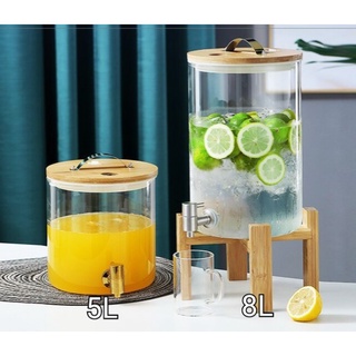 IKEA 365+ Beverage dispenser, bamboo/clear glass, 4 qt - IKEA