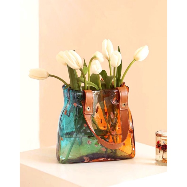 Handbag VASE with Leather Handle 💥 READY STOCK 💥 SHIP WITHIN 24 HRS Shopee Malaysia