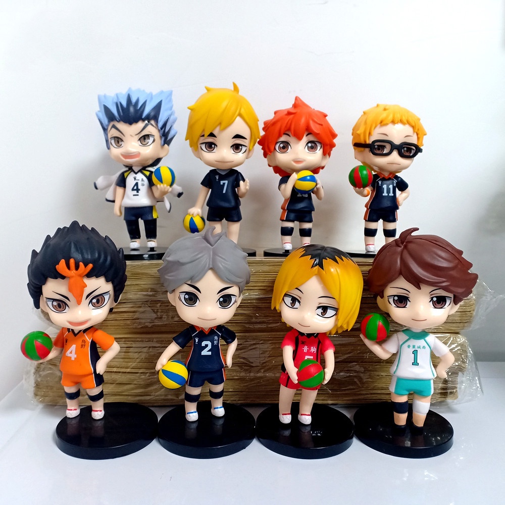 Anime Figures Haikyuu Volleyball Boy 14 Models About 10 cm Hinata Shoyo ...