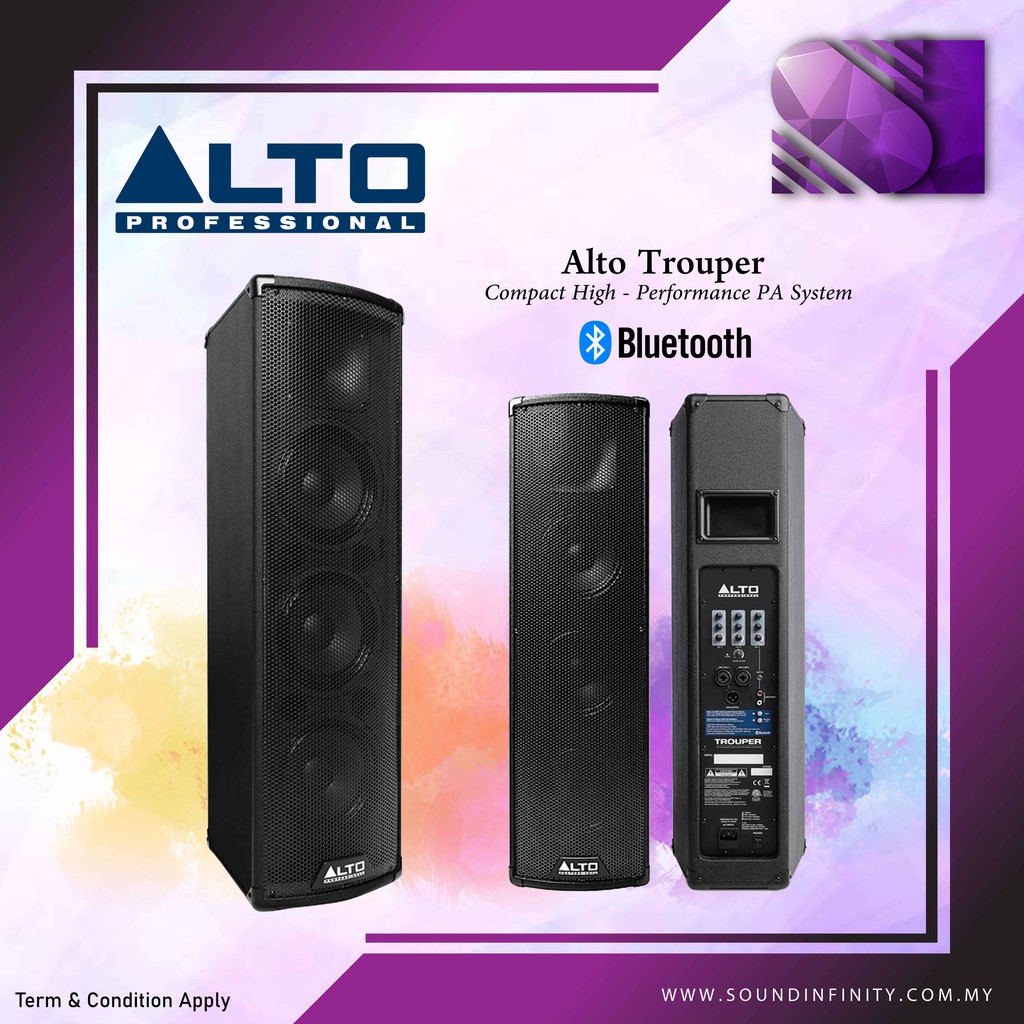 Alto trouper compact high performance best sale pa system