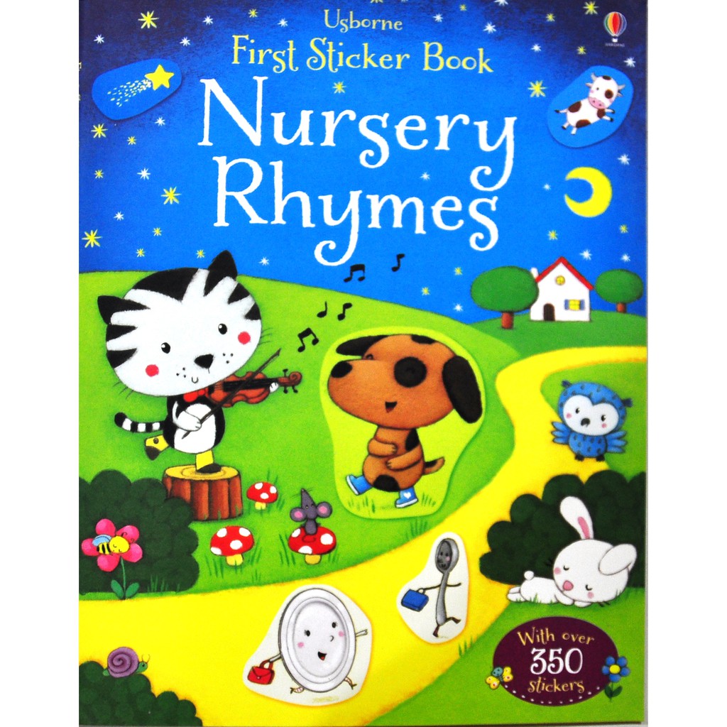 Usborne First Sticker Book Nursery Rhymes / Activity Book Shopee