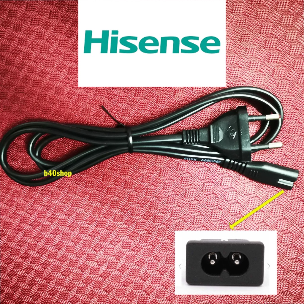 Hisense compatible led lcd tv power ac cord cable wire (SIRIM APPROVED