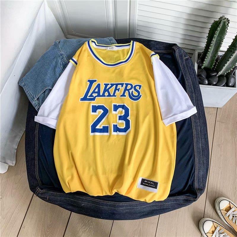 Simts baju t shirt lelaki basketball shirt basketball jersey T Shirt for Men  Basketball Clothes Oversize Short Sleeve Fashion Loose Top Sports Casual Men  T-Shirt Summer INS Unisex Ready Stock