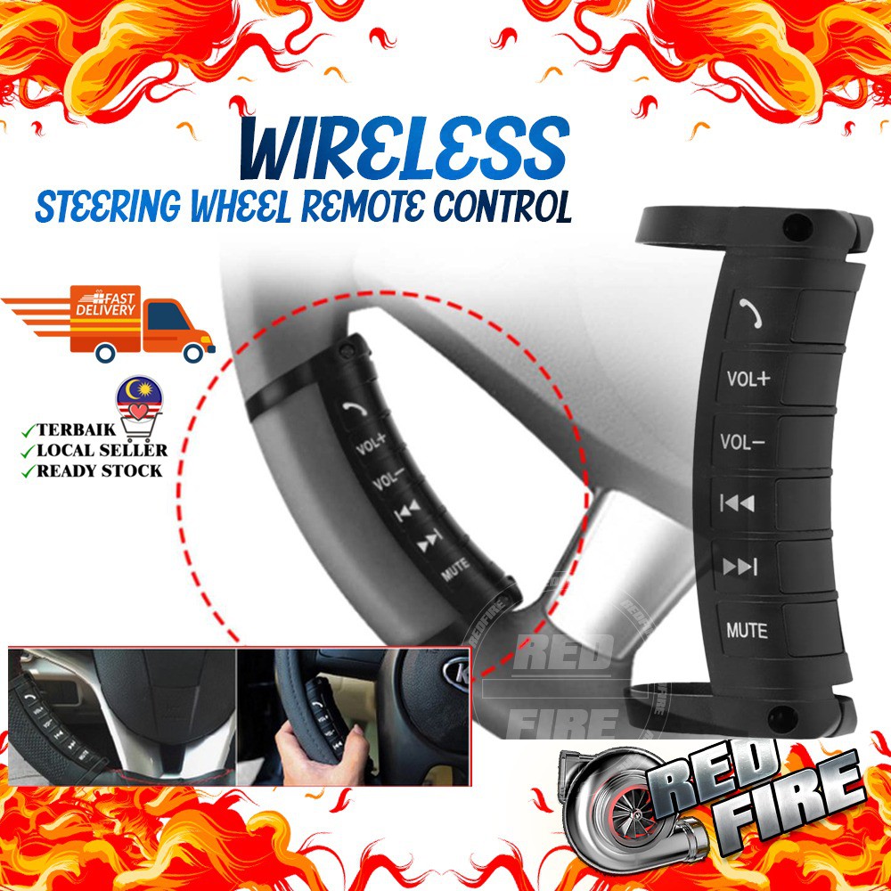 Universal Car Steering Wheel Button Media Remote Control for Portable ...